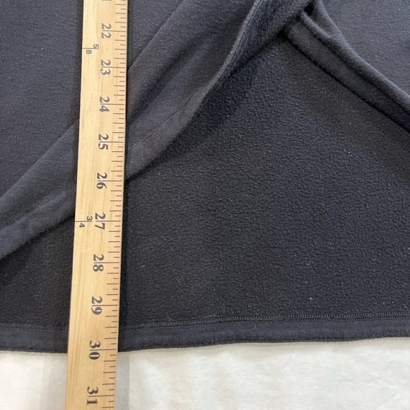 Athleta Purana Wrap Sweatshirt Black Size Medium Pockets Tumb-hole  Oversized - Picture 9 of 11